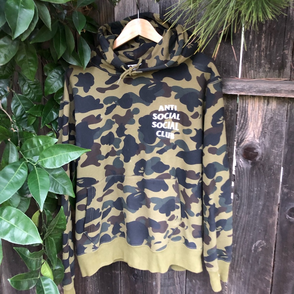 🦍🦍 Bape X Anti Social Social Club Hoodie - Picture 1 of 6